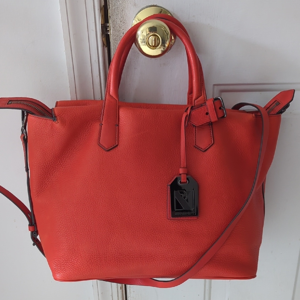 Reed Krakoff Orange Leather Gym Bag